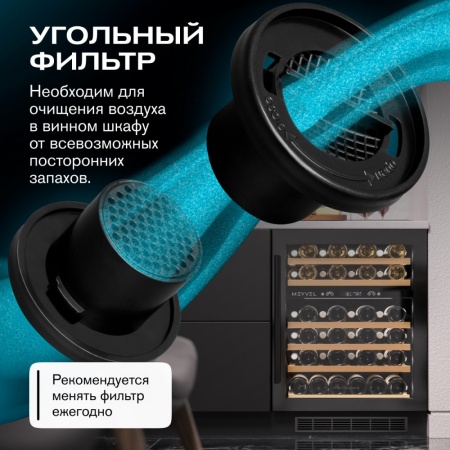 Винный шкаф Meyvel  MV46PRO-KBT2 двухзонный под столешницу